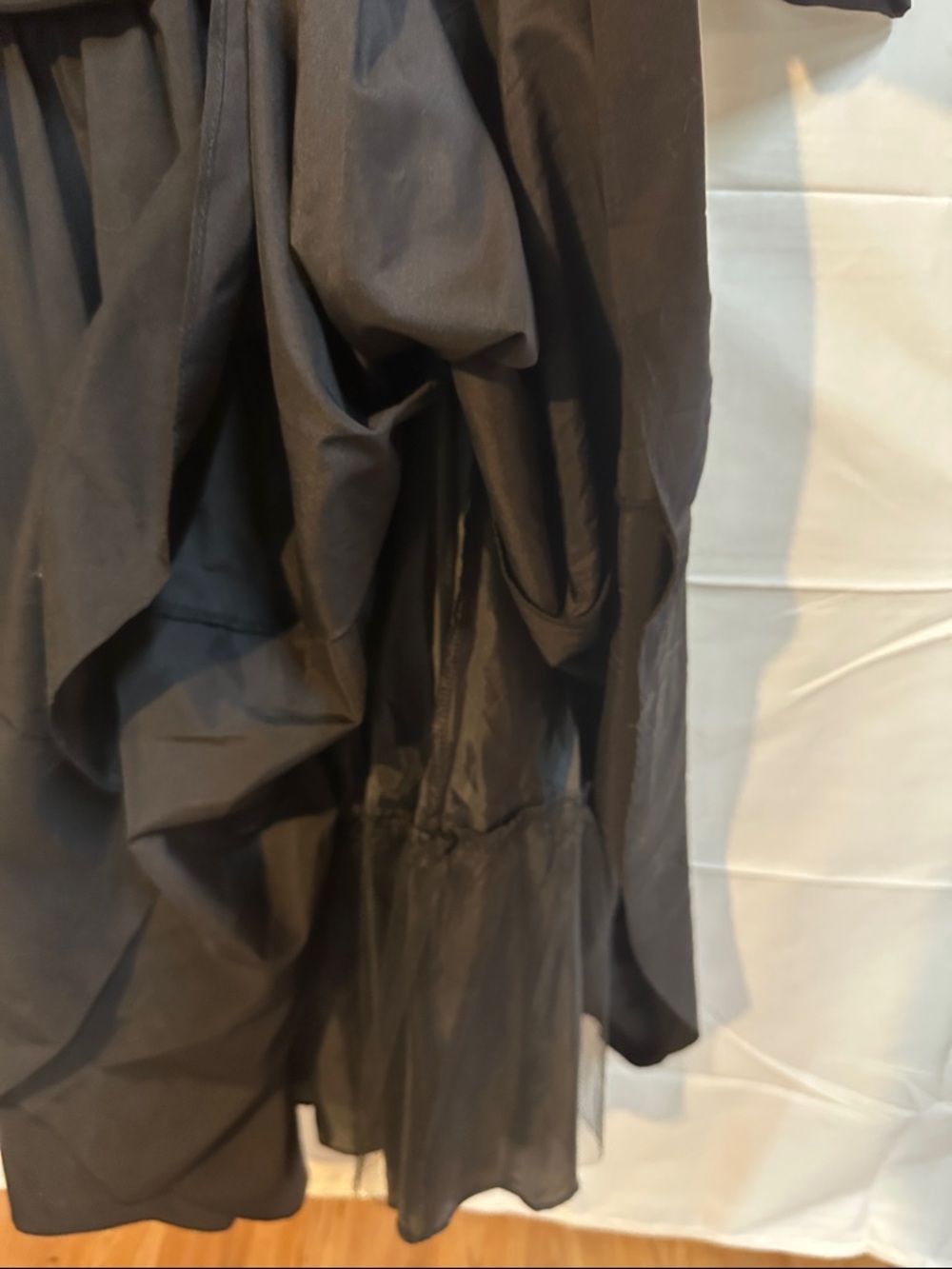 Jessica Howard Black Wide Collar Draped Waist Fit & Flare Dress - Picture 7 of 7